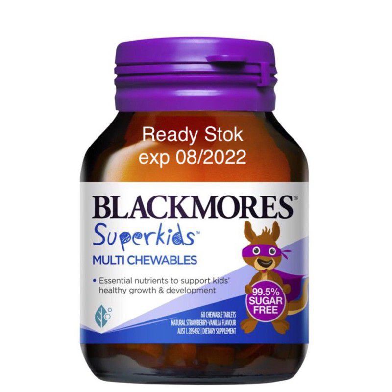 Blackmores superkids multi chewables /vitamin anak/multivitamin anak/superkids/vitamin c anak