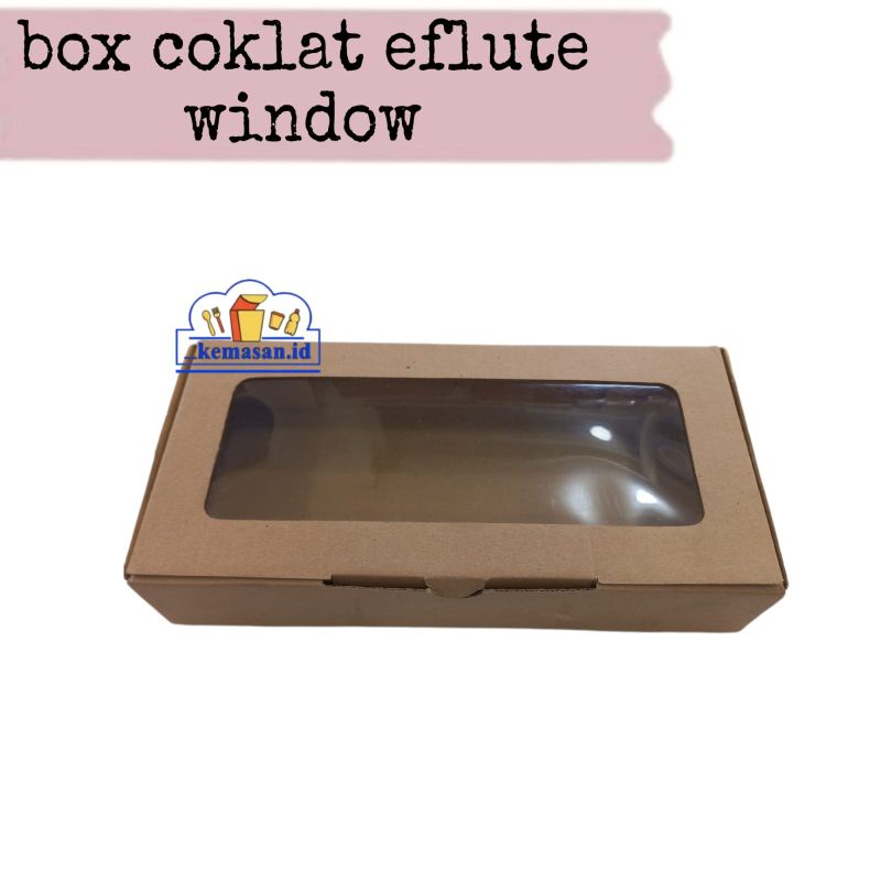 

BOX COKLAT EFLUTE WINDOW 22X10X5 10PCS LC