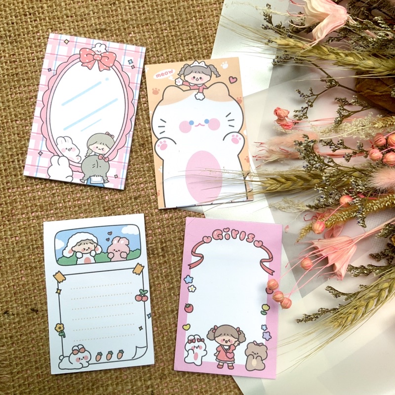 

Cutie Girl Sticky Notes 9 x 6 cm (Lem)