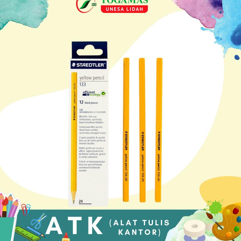 

(PROMO HL071) ORIGINAL!! PENSIL YELLOW 2B-133 STAEDTLER ❉