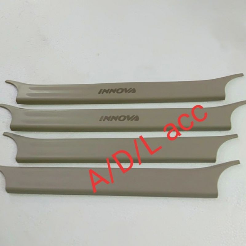 silplate sill plate INJAKAN samping pintu plastik toyota innova 2004 sampai 2015 2005 2006 2007 2008 2009 2010 2011 2012 2013 2014 cream mocca