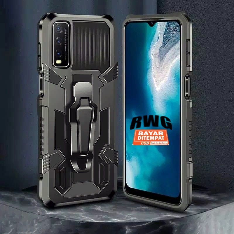 Vivo Y12S Y20 Y20S Y20i Y12 S / Y30 i Y30i Y50 / VIVO Y21A Y21T / Y20G Y20sG (G) Hard Case Robot Transformer Phantom Belt Clip Leather Flip Cover Standing Soft Case Hybrid Armor Kick Stand Carbon Hardcase Fiber Rugged Magnetik Softcase i Crystal Casing Hp