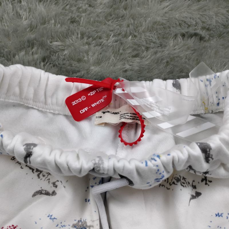 READY!!! CELANA PENDEK/SHORT PANTS OFF WHITE GALAXY HITAM&amp; PUTIH FULLTAG&amp; LEBEL