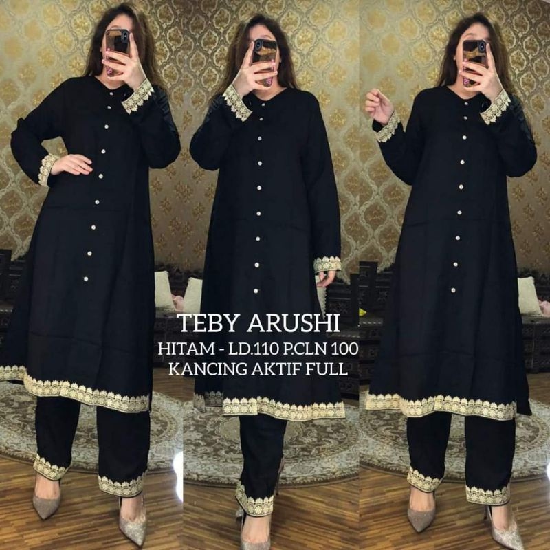 Daster Arab Setelan Renda Set Dlusia One set Dlusia One set Teby Arushi One set Tunik Polos Rayon