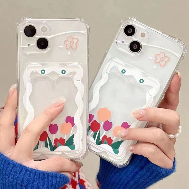 Soft Case Silikon TPU Transparan Shockproof Motif Bunga Untuk IPhone 13 12 mini 11 10 Pro XS Max X XR 8 7 6 6S Plus