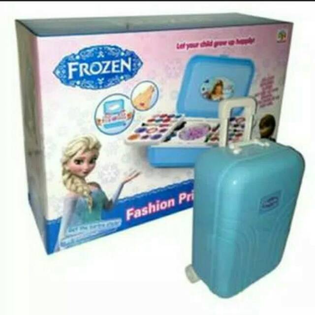 Mainan Alat Make Up Frozen Bisa di Jadikan  Trolley Koper