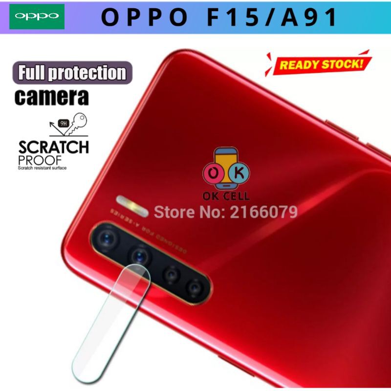 OPPO F15 Tempered Glass Camera Lens - TG Anti Gores Kaca Kamera OPPO A91 Pelindung Kamera Belakang