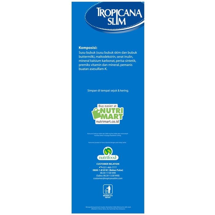 

Tropicana Slim Milk Low Fat Vanilla 500gr