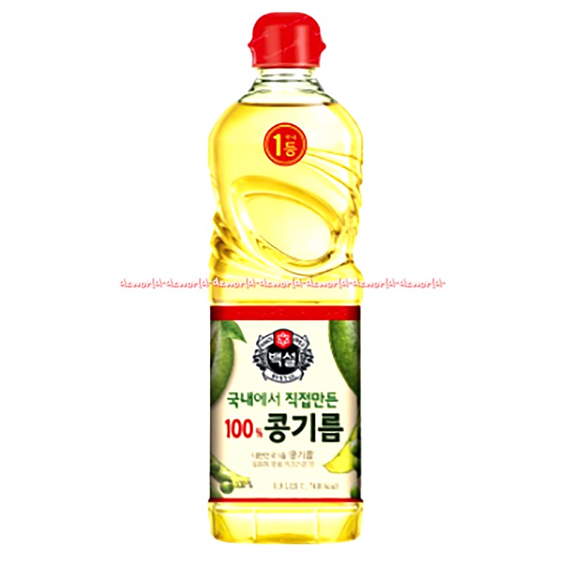 Baeksul 400ml Soy Oil Minyak Kedelai Madae in Korea Baskul Soys Oils Cj Baeskul Soya Oily Soybean