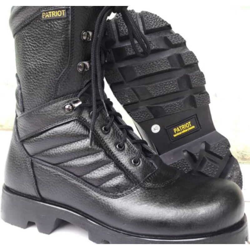 sepatu pdl polri full kulit