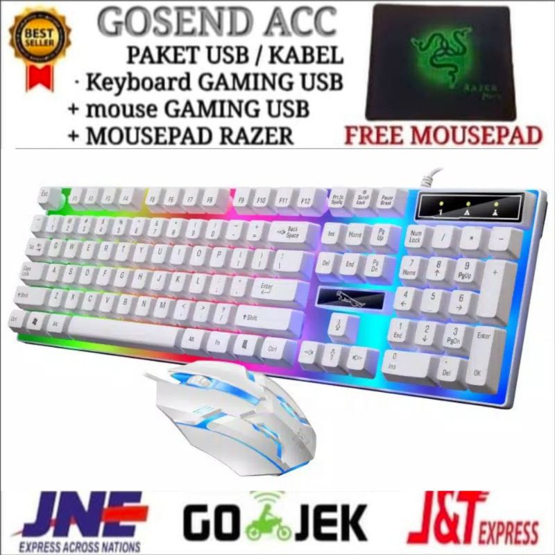 Jual ( ORIGINAL ) PAKET KEYBOARD GAMING + MOUSE GAMING USB MIXIE X90A