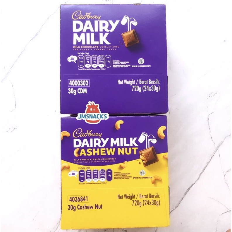 

[PROMO!!] Cadbury Dairy Milk SMALL 1 Pak isi 24 x 30gr - coklat nikmat terkenal