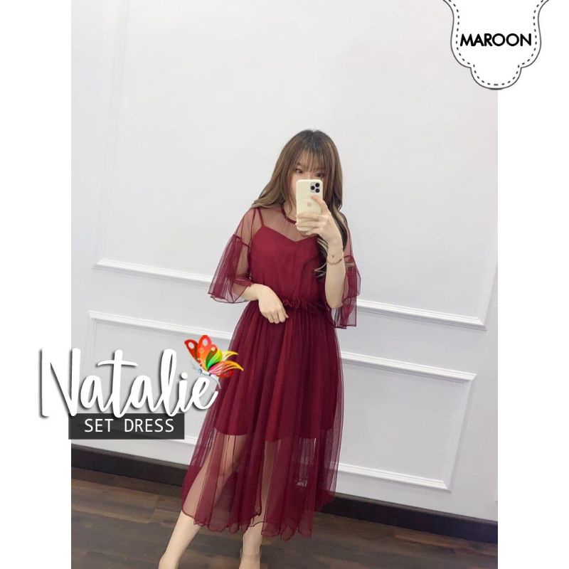 DRESS FASHION NATALIE, TILE FURING HYGET, DRESS MAXY