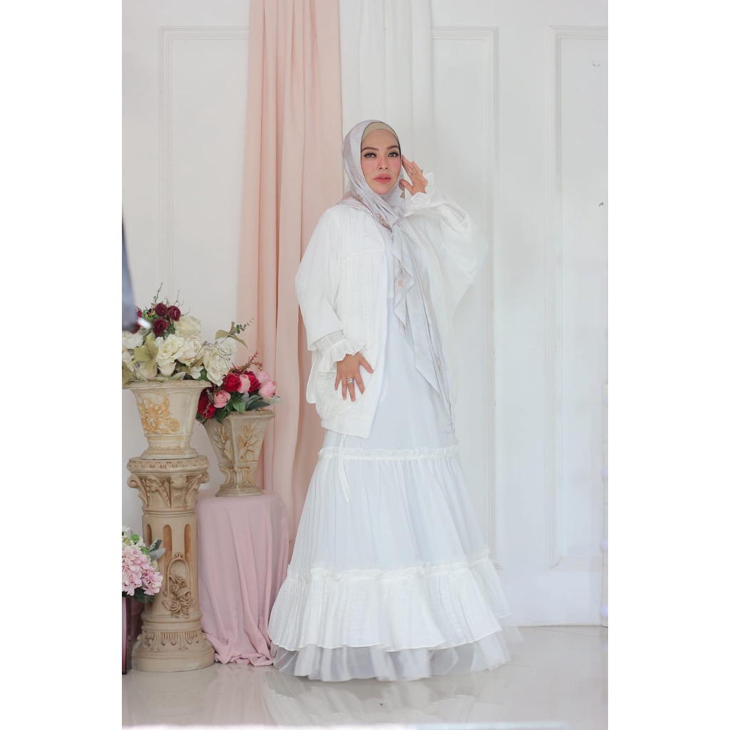 [MOTIF HAWA] GAMIS SYARI PRELOVED / DRESS SET BROKAT " LITTLE MISSY SET " by Motifhawa Official