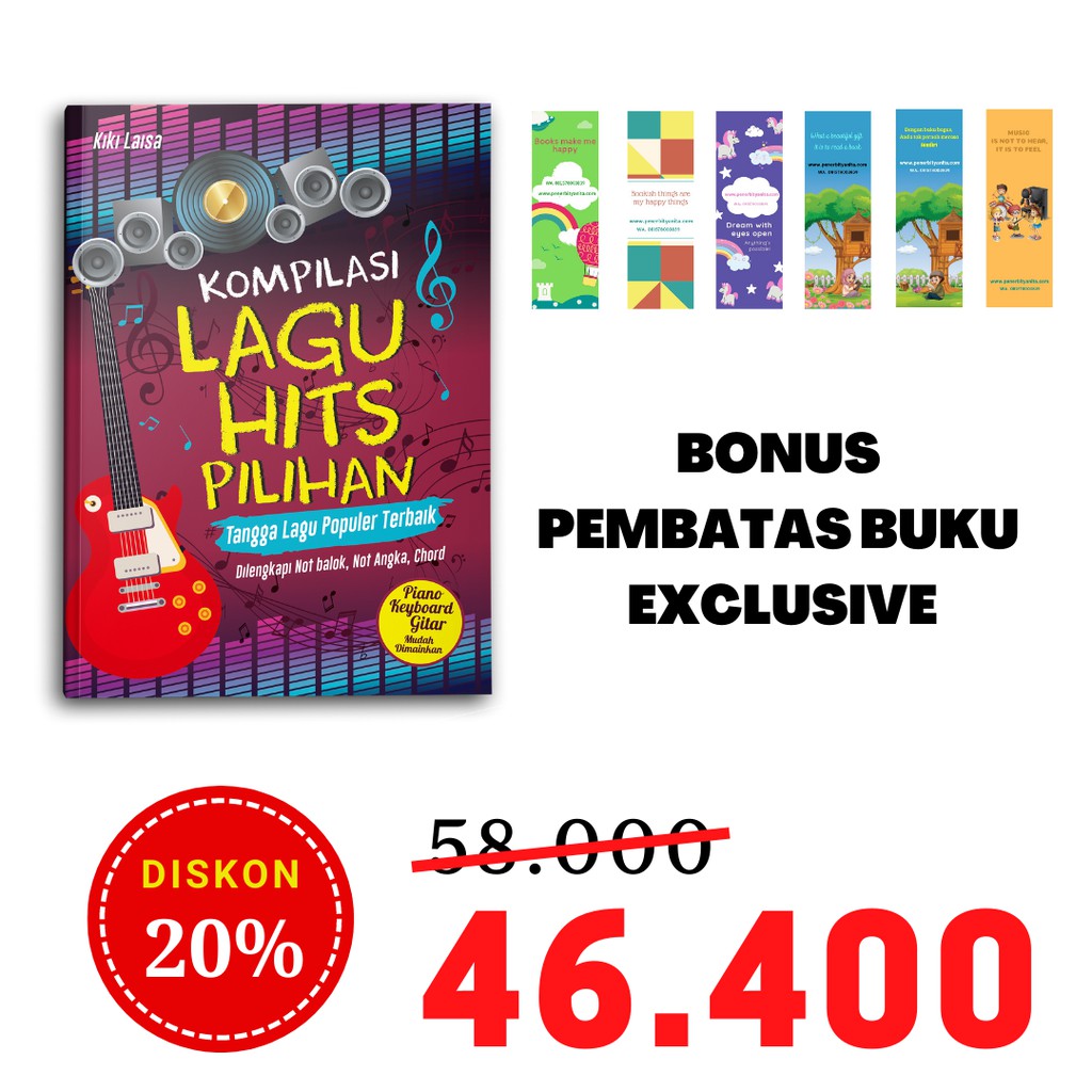 Buku Musik Kompilasi Lagu Hits Pilihan Shopee Indonesia