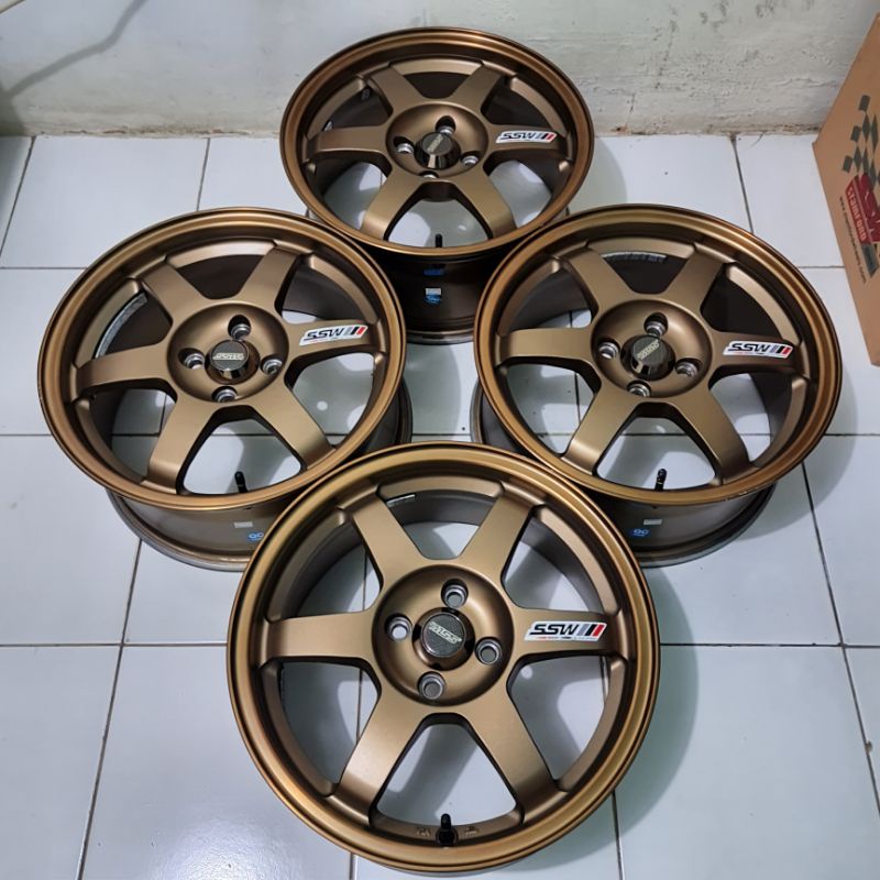 Velg Ring 16 Brio RS Freed Mobilio Jazz RS Yaris Volkrays TE37 SSW R16