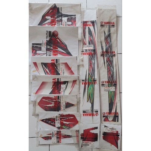 STRIPING STICKER F1ZR FIZR 2005 MERAH PUTIH ORIGINAL