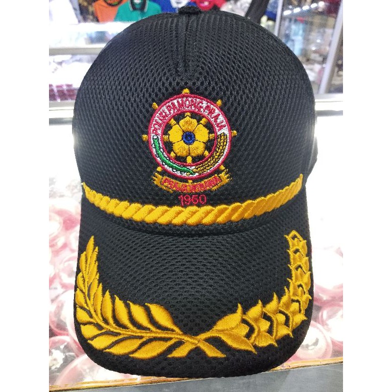 Topi jaring satpol pp hitam,free nama