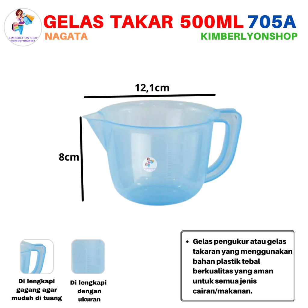 Gelas Takaran Ukur 500ml 705A Nagata