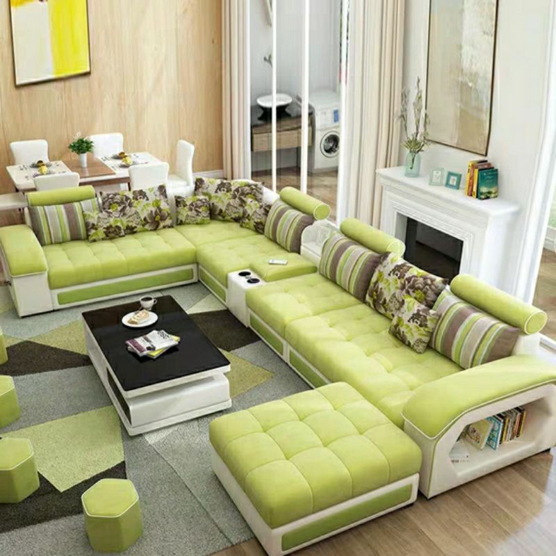 Sofa Leter U / Sofa Minimalis / Sofa Keluarga / Sofa Modern / Kursi Tamu