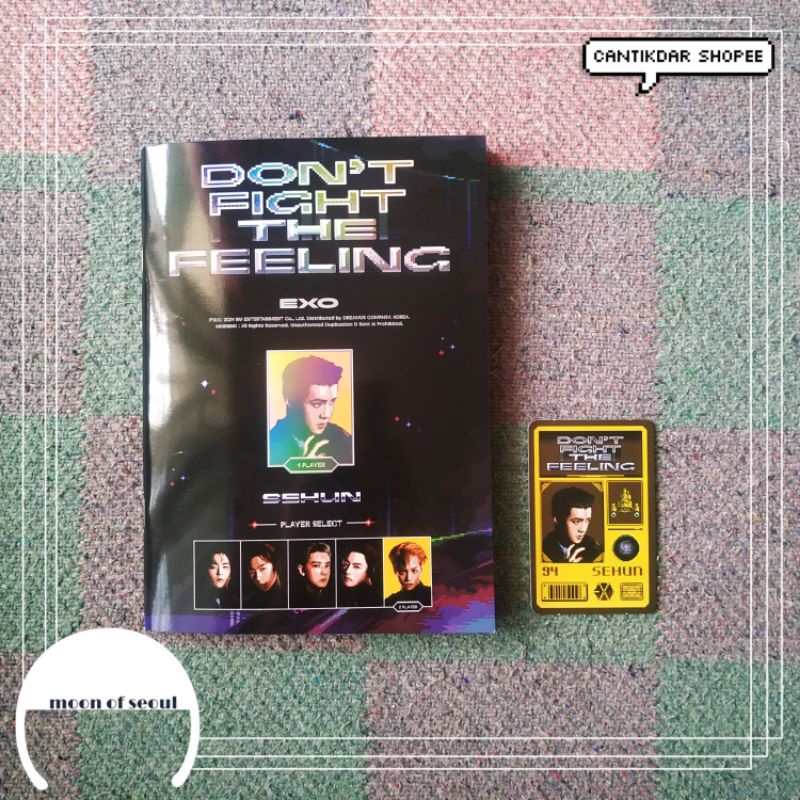 [UNSEALED] EXO DON'T FIGHT THE FEELING SEHUN EXPANSION VER ALBUM ONLY + POSTER DFTF