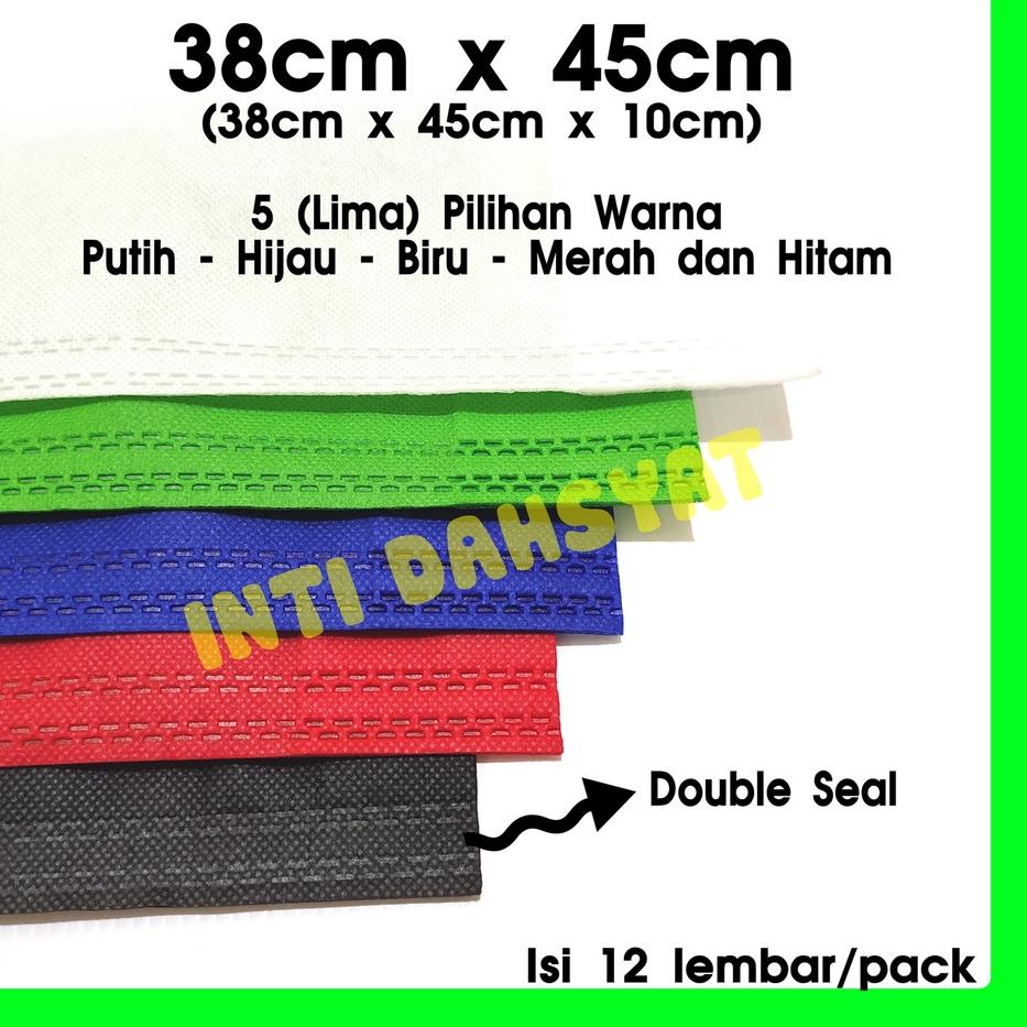 

(PROMO IAB41) Tas Spunbond Goodie Bag Non Wooven Handle Lipat Samping 38x45+10 (isi 12lembar/Lusin) Tas Sembako Besar PALING MURAH ✪