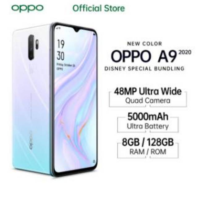 Oppo A9 2020 Ram 8GB - memory internal 128GB Garansi Resmi