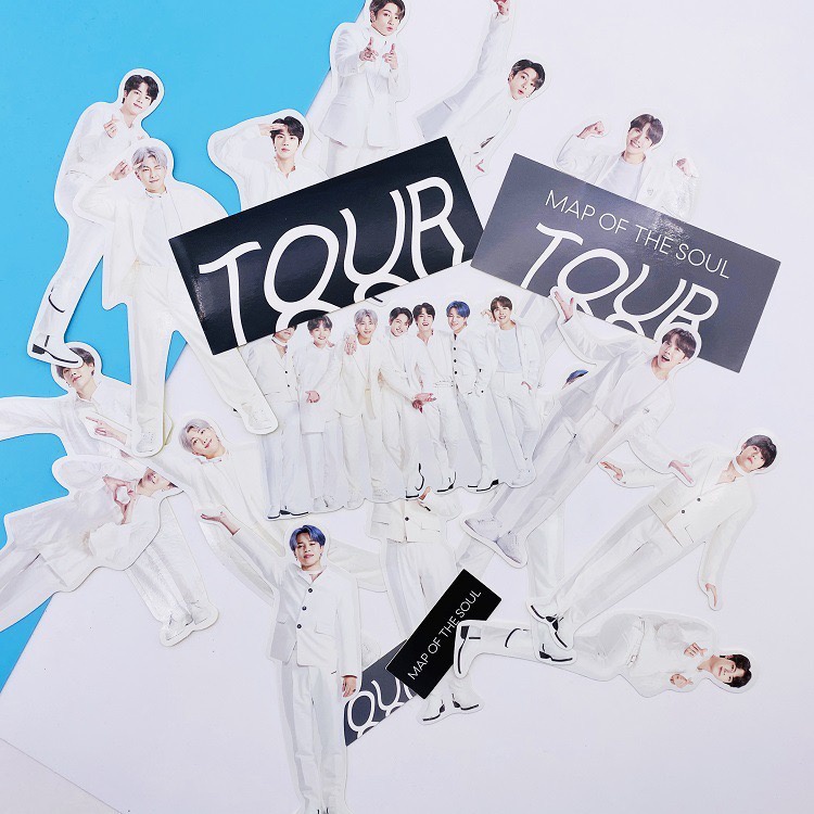 [BS] BISA COD Sticker BTS BT21 Tour Map Of the Soul Stiker KPOP - KP512