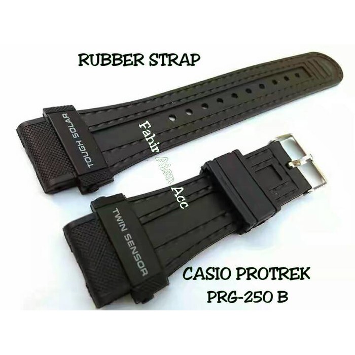 Tali Jam CASIO PROTREK PRG-250 B/PRG250B/PRG 250B Rubber Strap