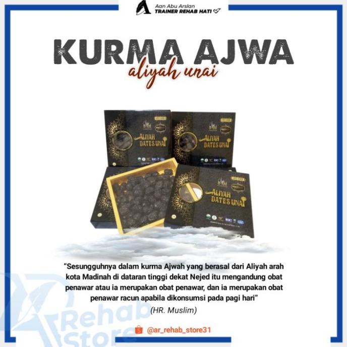 

Kurma Ajwa Aliyah Unai Kurma Nabi Asli Madinah 500Gr Dan 1Kg Lull4Ss2D_