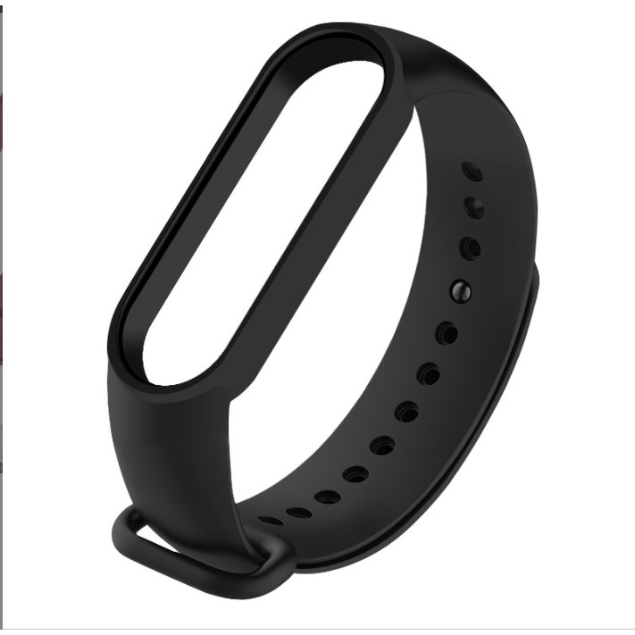 PREMIUM Strap Mi Band 5 6 ​Silicone Jam Gelang Xiaomi MiBAND watch Silikon Classic Tali jamtangan smart watch siaomi Warna Hitam biru merah hijau puti