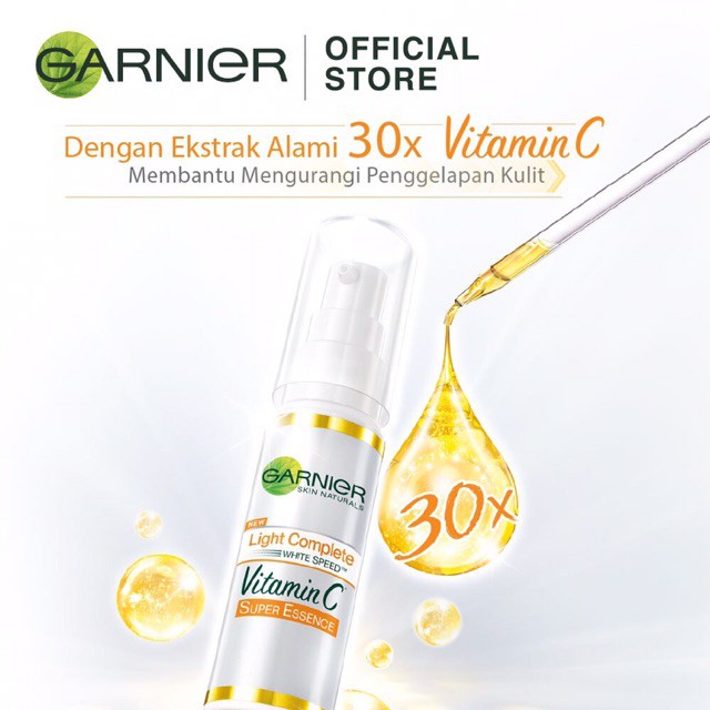 ❤️Glamouroseshop❤️ Garnier Light Complete Vitamin C 30X Booster Serum 30ml (BOTTLE)