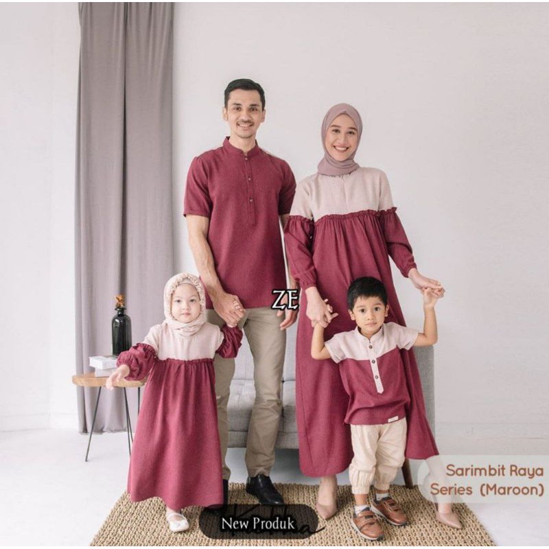 Baju couple keluarga untuk lebaran 2021