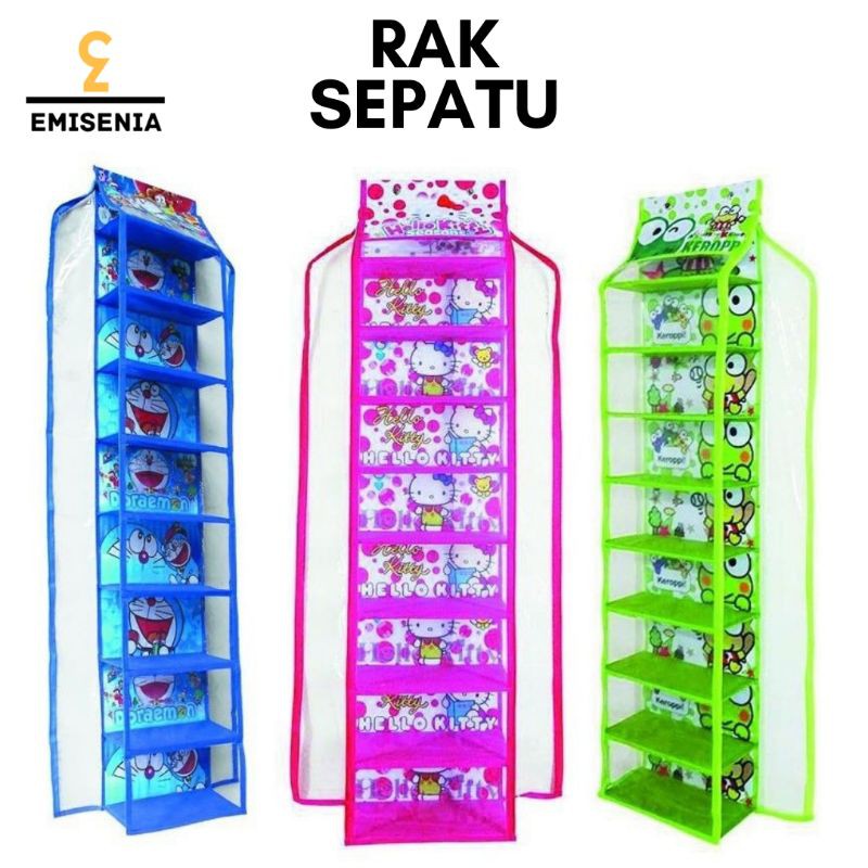 Rak Sepatu Gantung Karakter Lucu