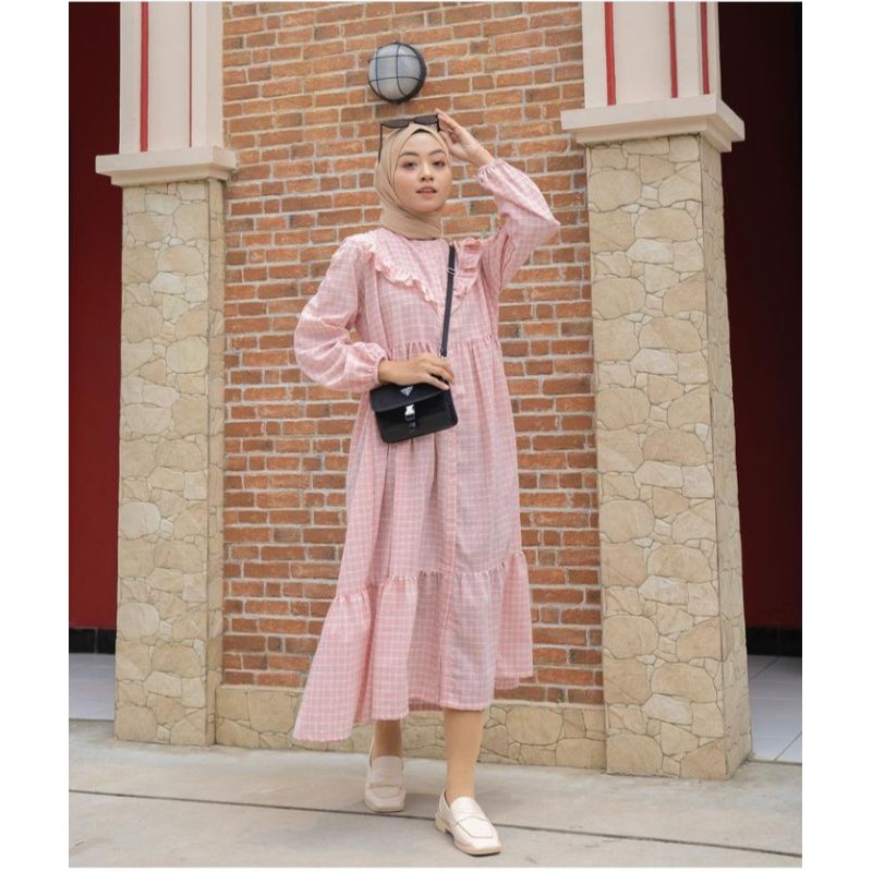 Hayya Plaid Blush Haideeorlin