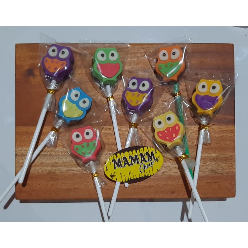 

Cokelat Karakter Lolipop Burung Hantu (OWL)