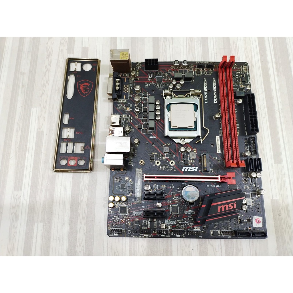 Paket Motherboard MSI H310 Gaming Plus Procesor intel core i5 8400 LGA 1151