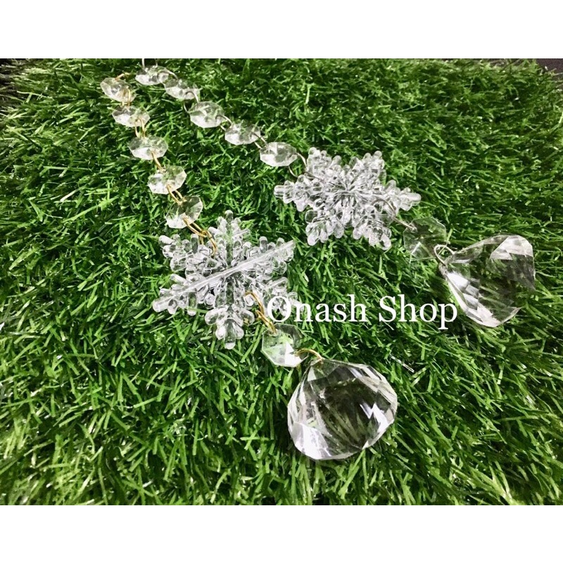 Dekorasi roncean bandul kristal akrilik dekorasi natal dekorasi tirai dekorasi lampu 103