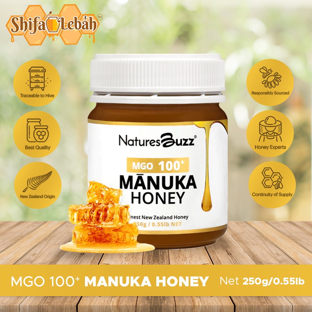 

Natures Buzz Manuka Honey MGO100+ 250 gram