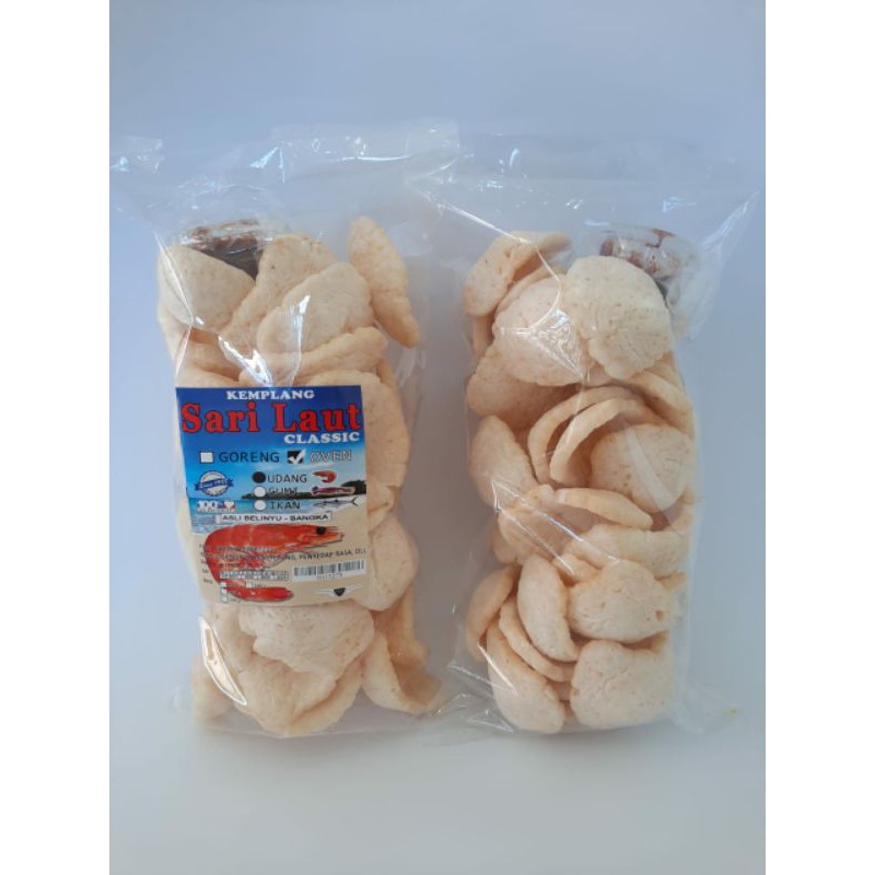 

Krupuk/Kemplang Oven Udang merk Sari Laut asli Belinyu Bangka