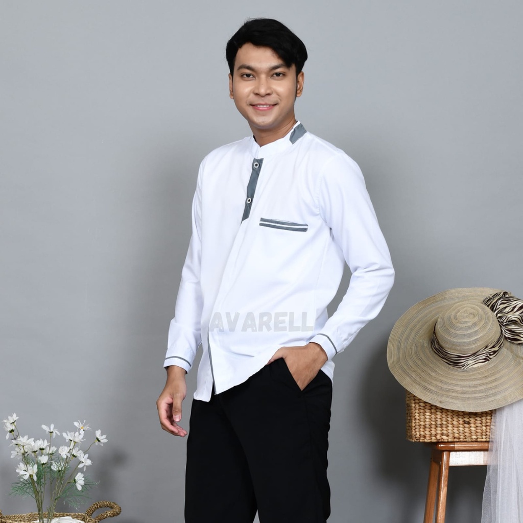 "SAMASE PEJE by AVARELL" Baju Koko Kemeja Toyobo Lengan Panjang Pria Terbaru Kurta S - XXL Premium, 