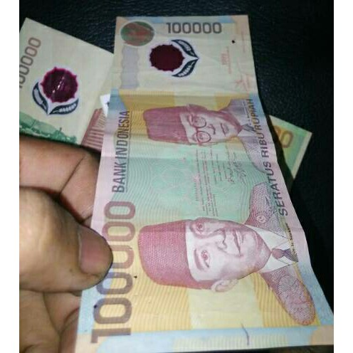 Uang Kuno Lama 100000 Rupiah Kertas Polymer 1999 Asli Soekarno Hatta