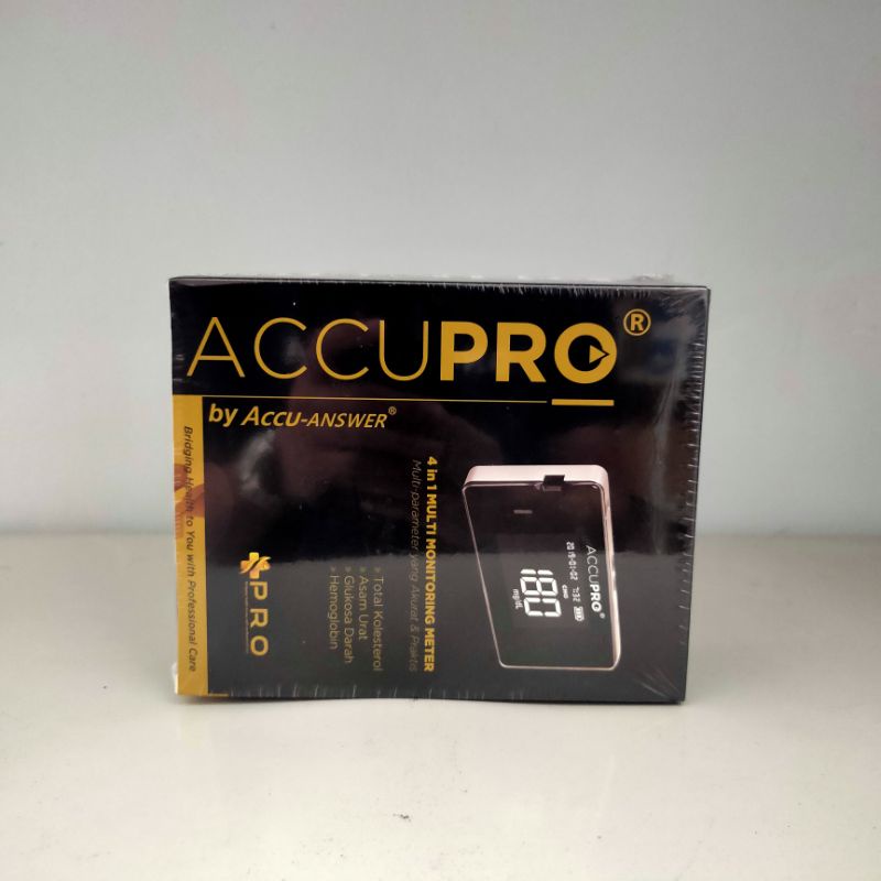 Alat Accupro 4 in 1 / Alat Cek darah 4 fungsi / Alat cek gula darah Hemoglobin