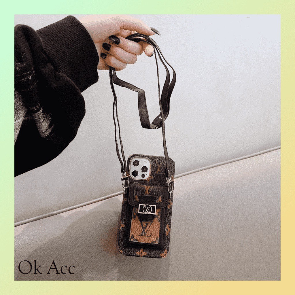 BARU Case mewah tali Iphone 6 6S 7 8 7+ 8+ X Xr Xs Max 11 Pro 12 Mini Max 13 14 14+ Plus 14Plus FH02