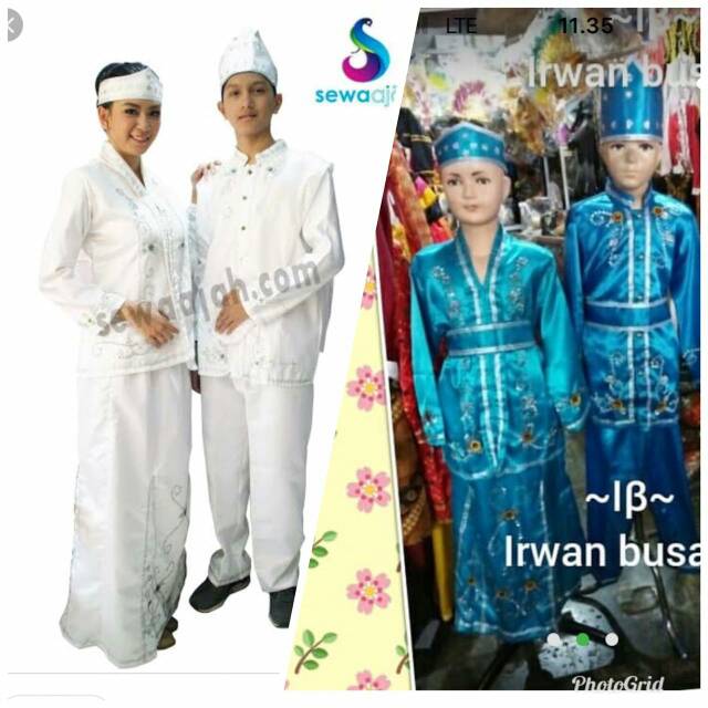 Baju adat manado dewasa halus atau stelan baju adat