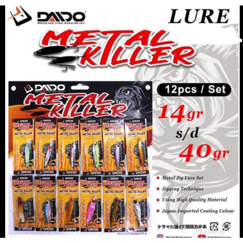 daido lure set metal killer jigging