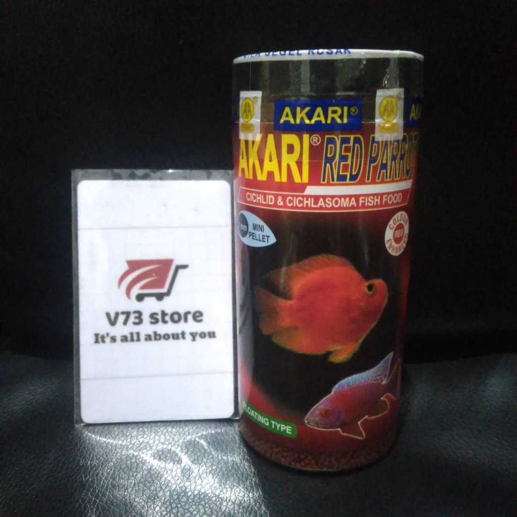 AKARI RED PARROT 100GR 1MM MINI PELET IKAN / MAKANAN IKAN PARROT