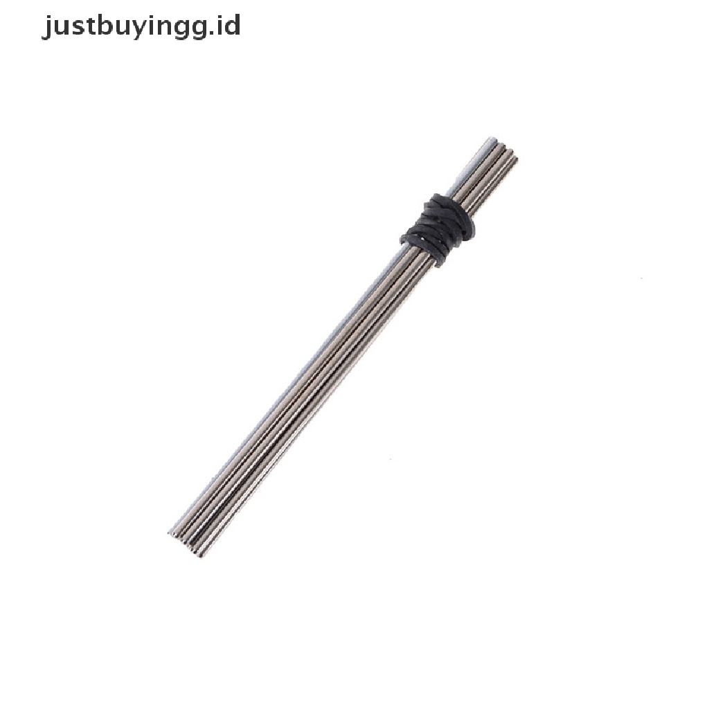 [justbuyingg.id] 10Pcs 2*100mm Metal Model Axle Gear Shaft Diameter 2mm DIY Toy Car Accessories ID