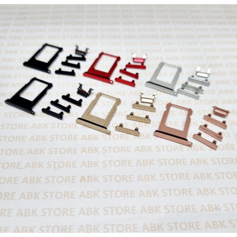 SIMTRAY SIMLOCK SLOT SIM CARD IP 7 | 7G | 7+ | 7 PLUS TOMBOL VOLUME SILENT FULLSET