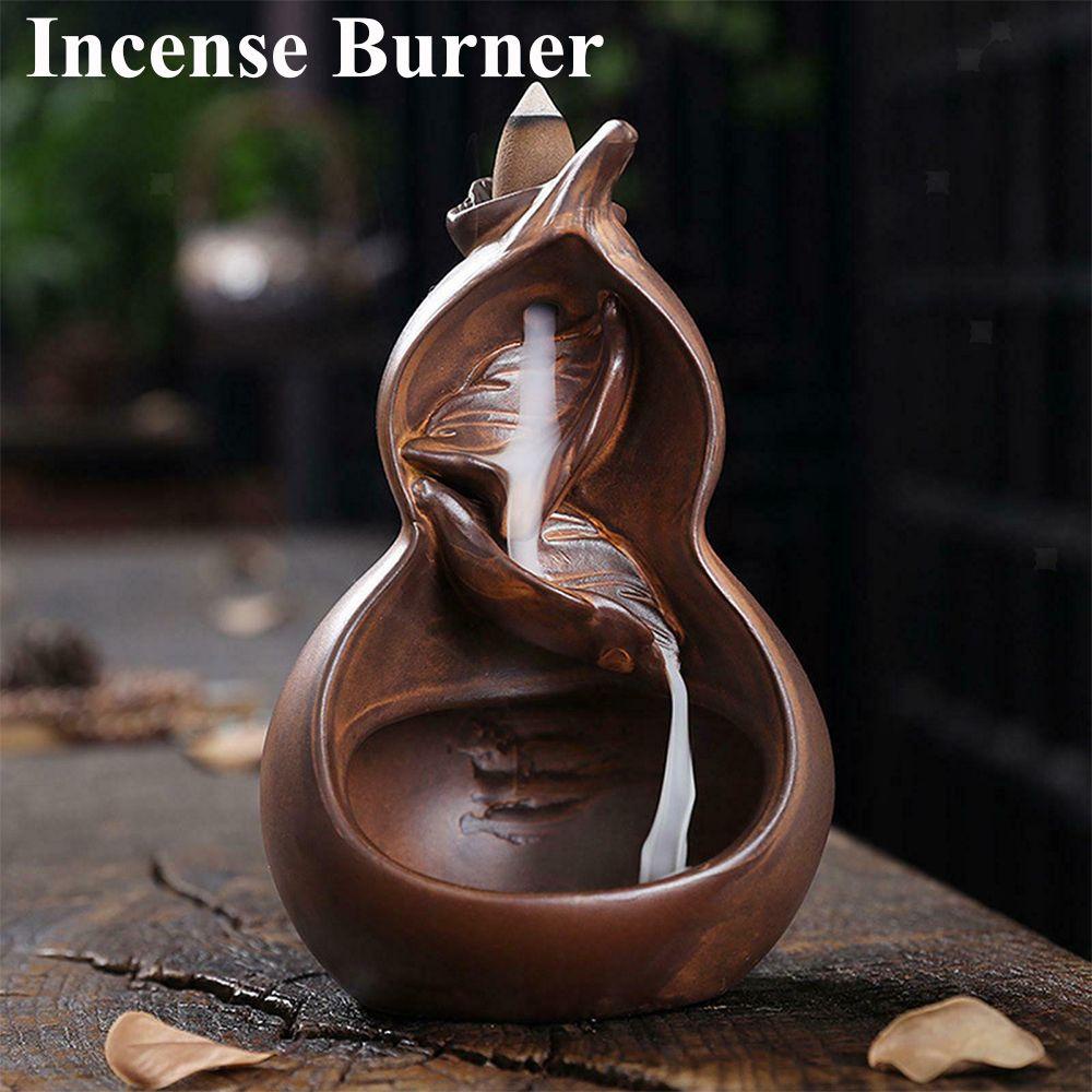 Solighter Incense Burner Kerajinan Tangan Meditasi Keramik Tungku Aromaterapi